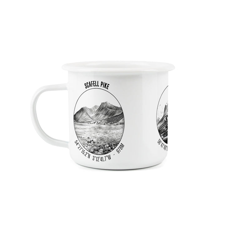 Purely Home 3 Peaks Enamel Mug