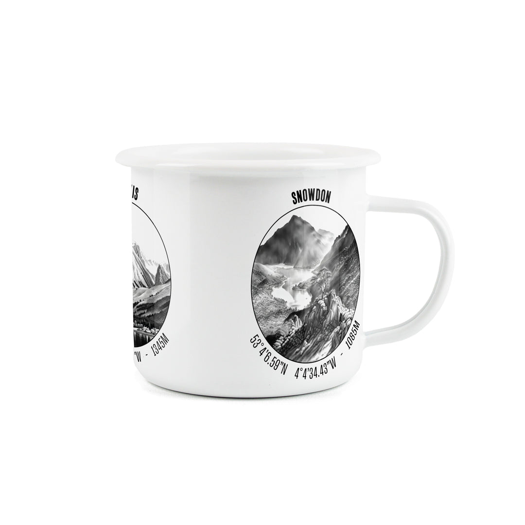 Purely Home 3 Peaks Enamel Mug