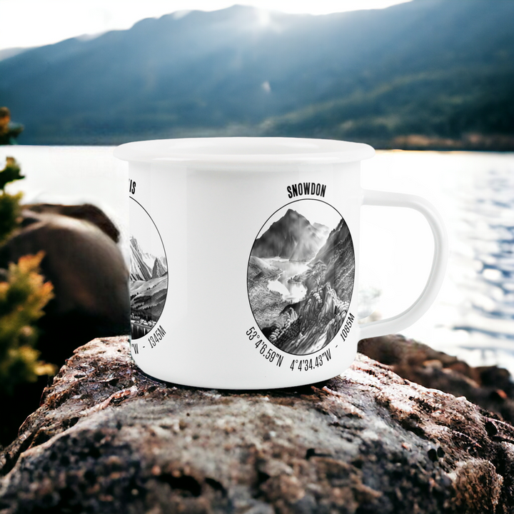 Purely Home 3 Peaks Enamel Mug