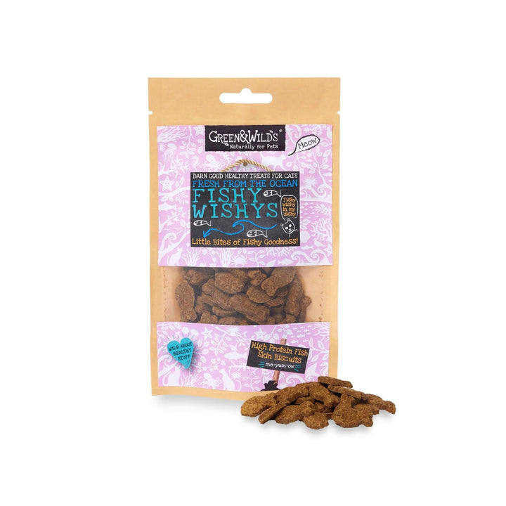 Green & Wilds Eco Cat Treats - Fishy Wishys