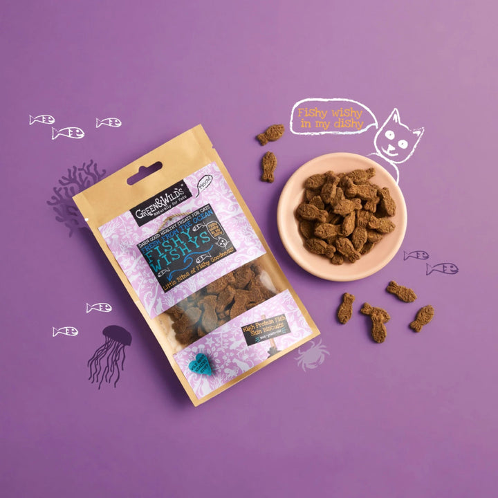 Green & Wilds Eco Cat Treats - Fishy Wishys