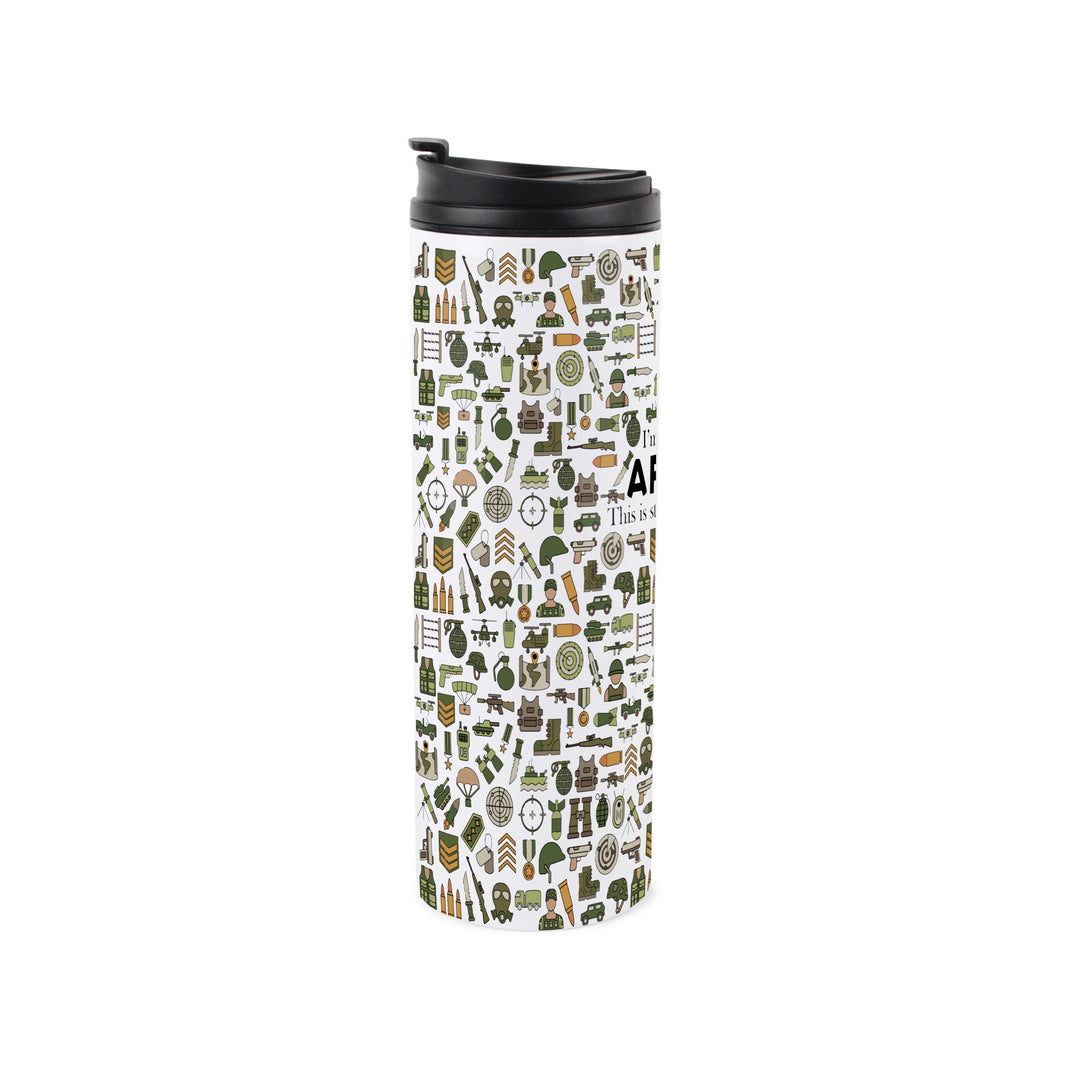 Purely Home Army Travel Flask