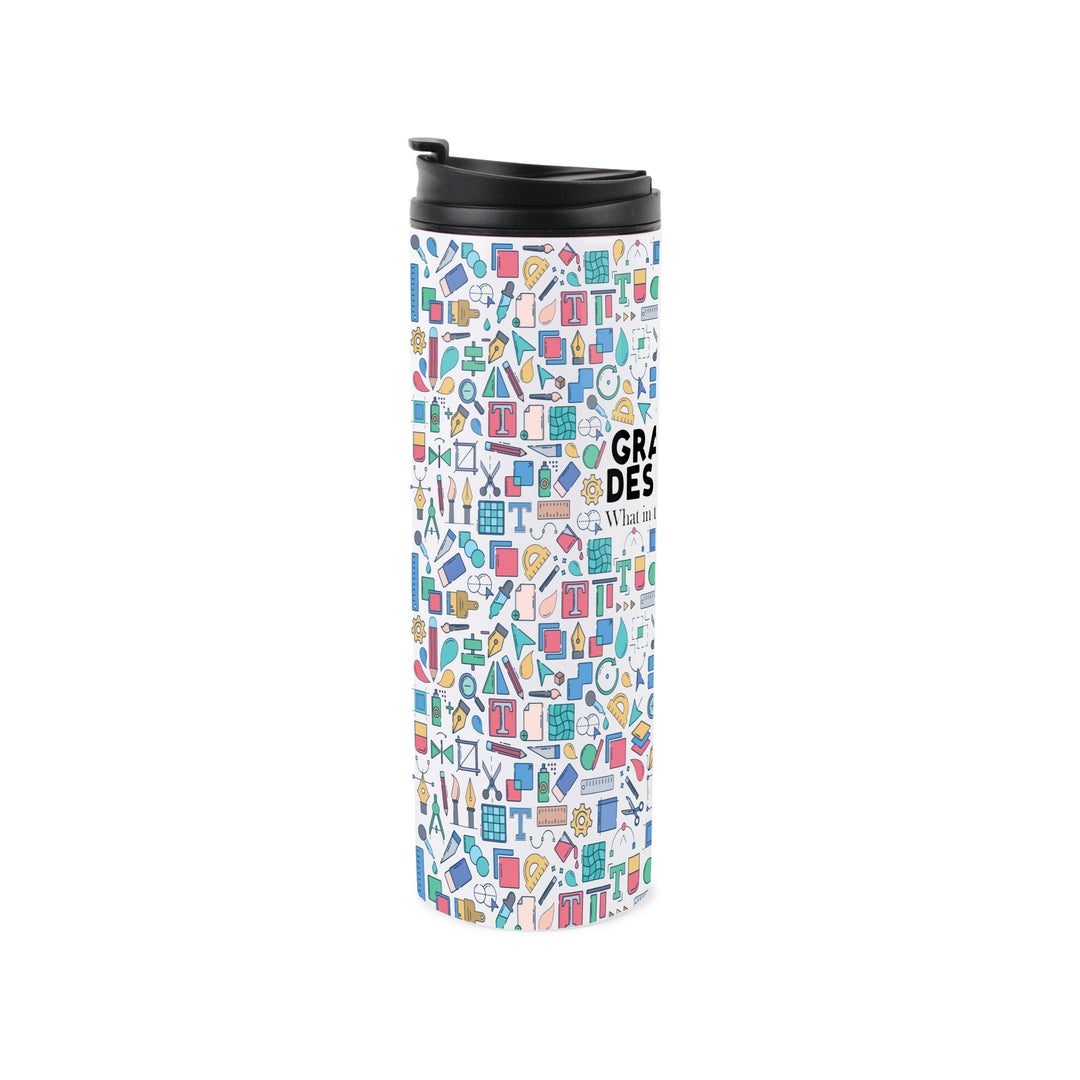 Purely Home Graphic Designer Travel Flask