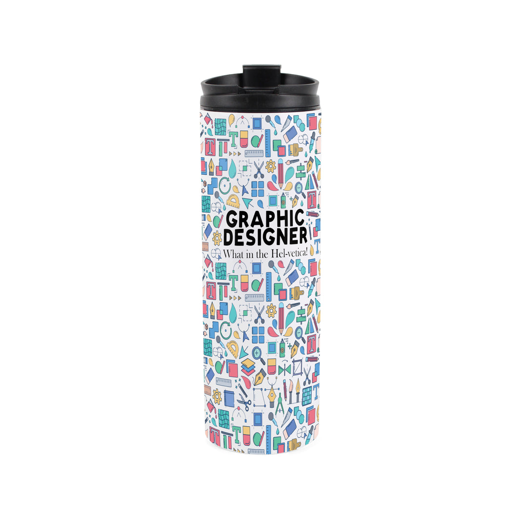 Purely Home Graphic Designer Travel Flask