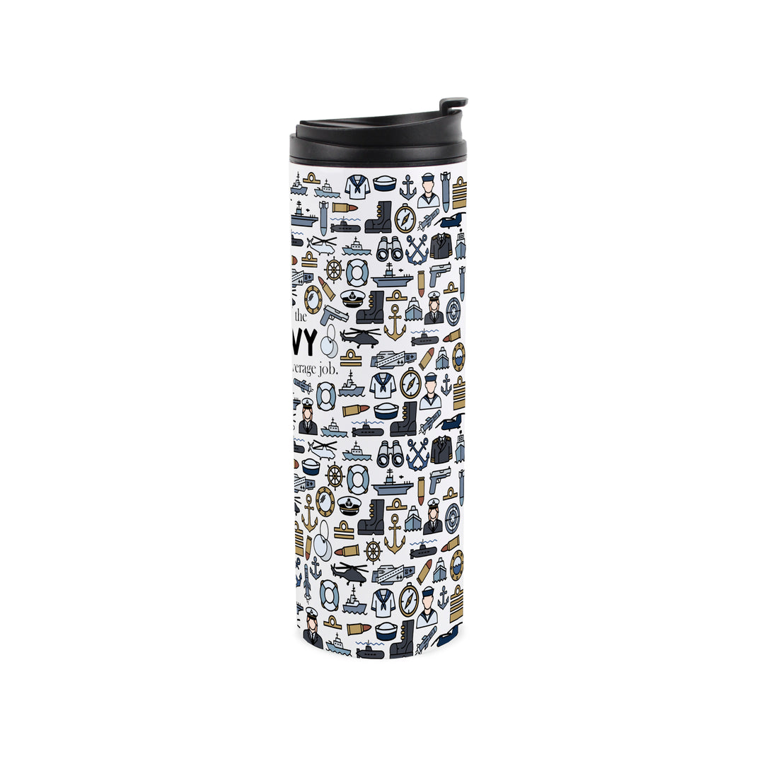 Purely Home Navy Travel Flask