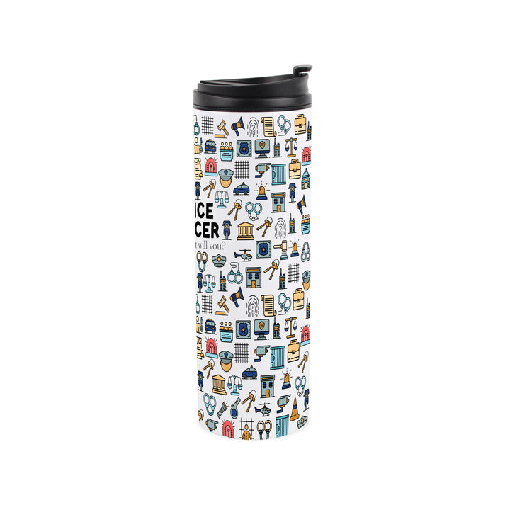 Purely Home Police Officer Travel Flask