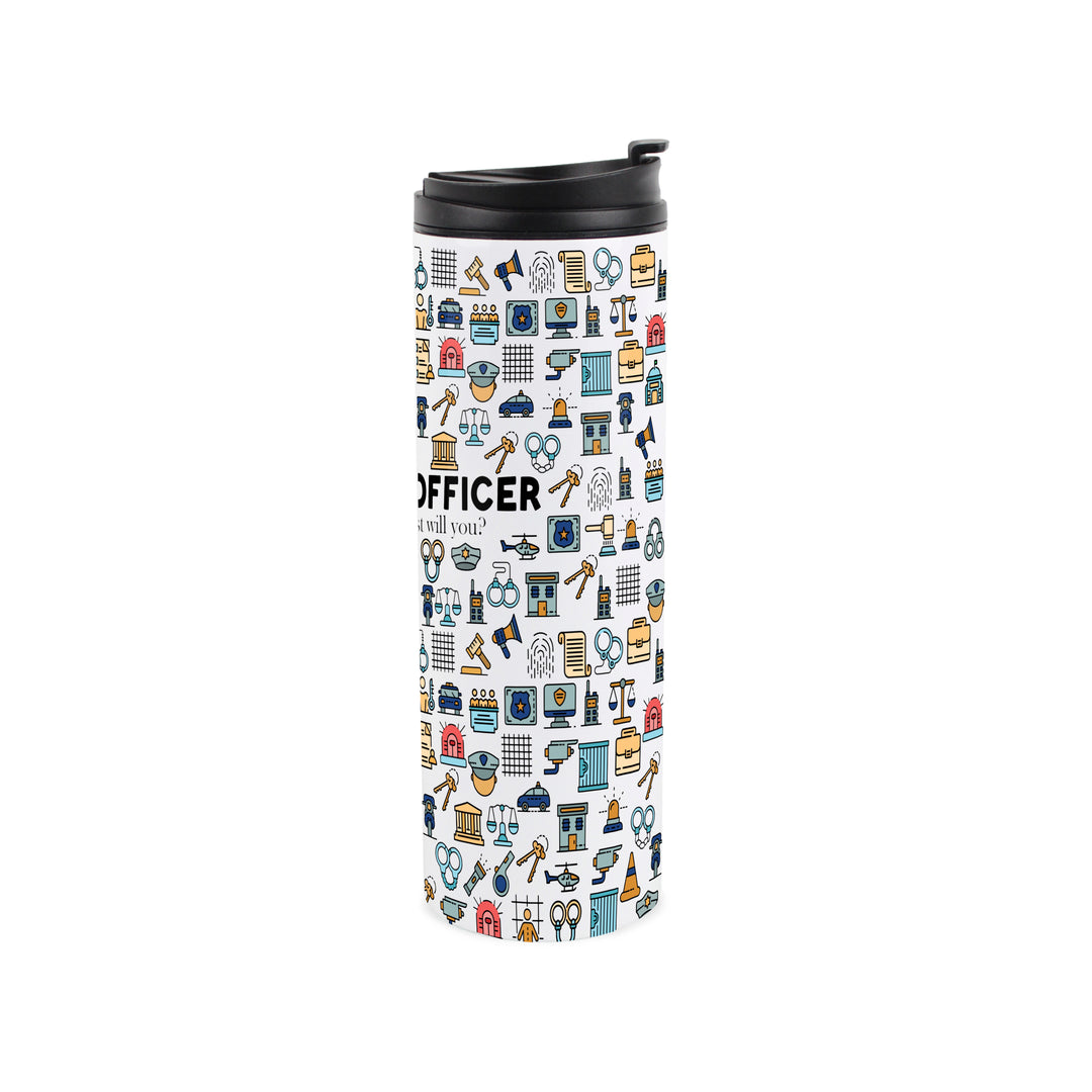 Purely Home Police Officer Travel Flask
