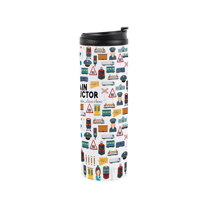 Purely Home Train Conductor Travel Flask
