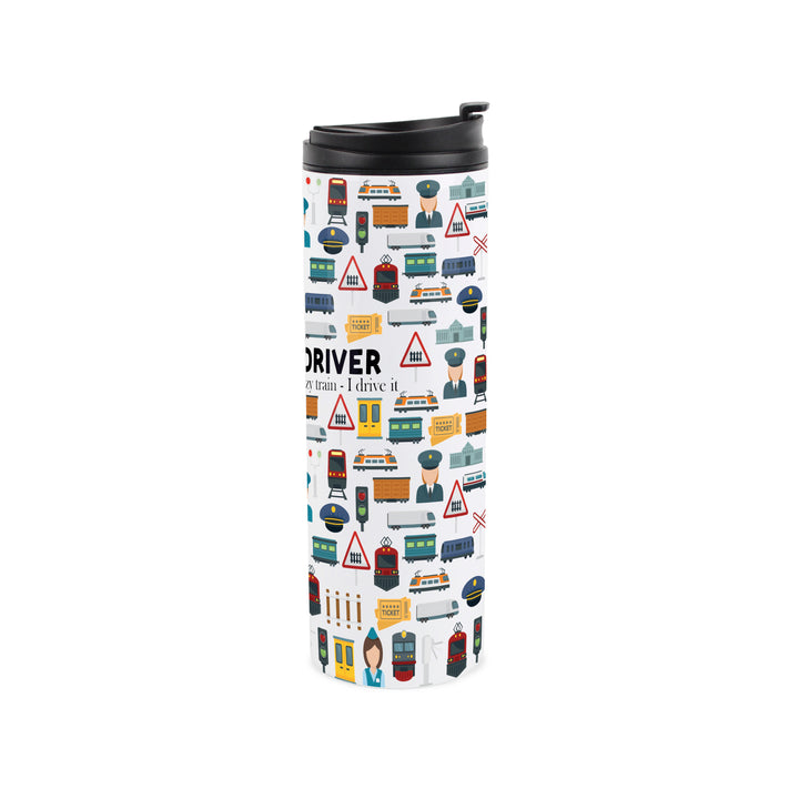 Purely Home Train Driver Travel Flask