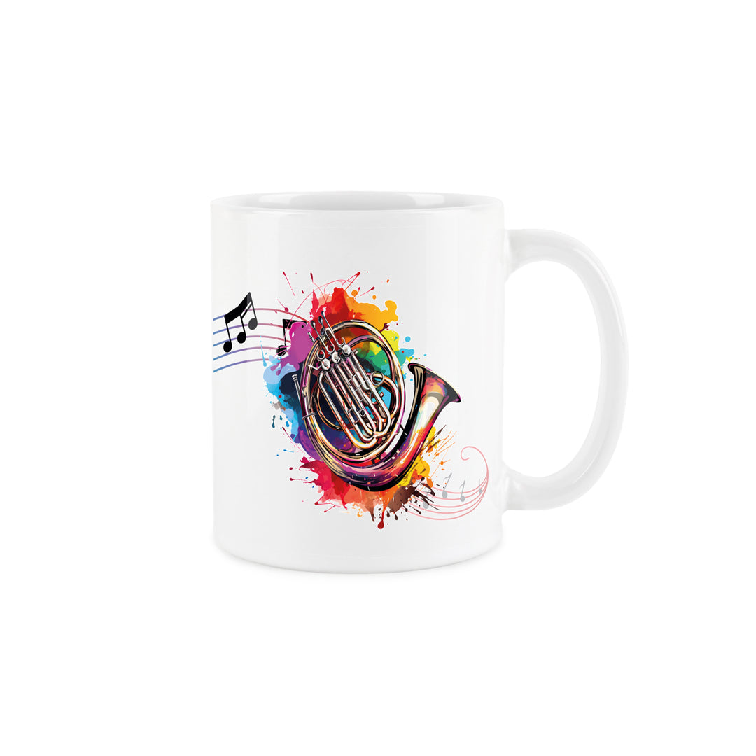 Purely Home Abstract Instruments Ceramic Mug