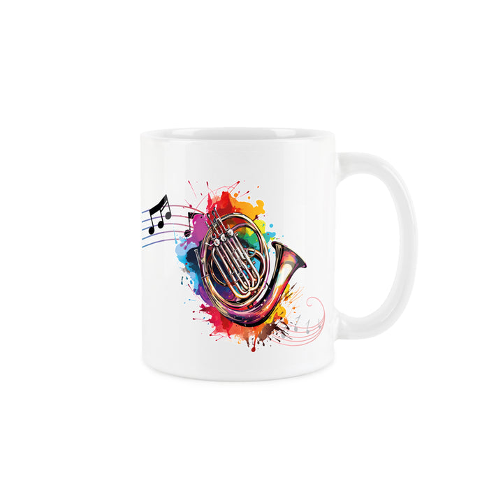 Purely Home Abstract Instruments Ceramic Mug