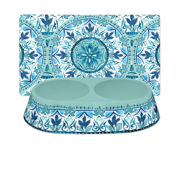 Gibraltar Melamine Pet Bowl & Placemat Set