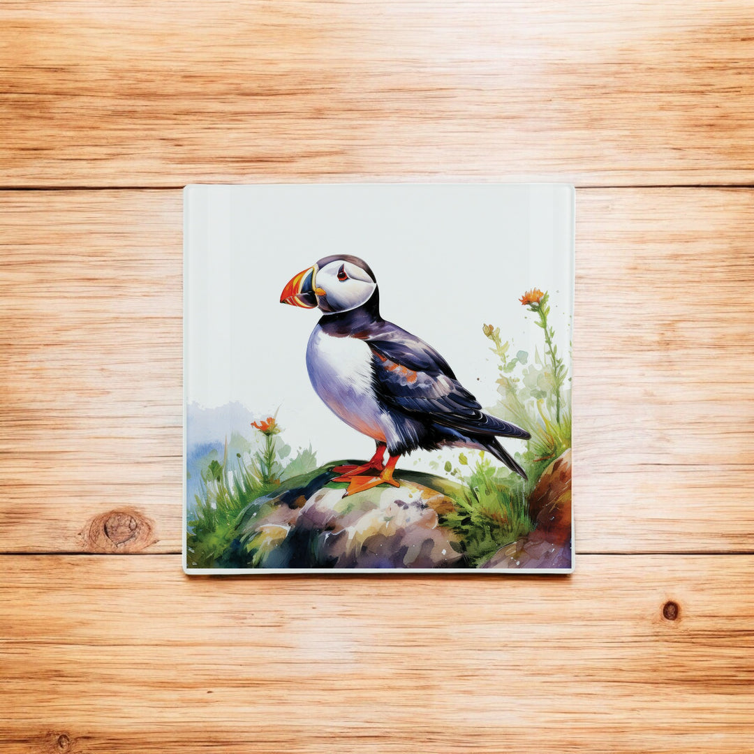 Purely Home Seaside Puffin Glass Hot Pot Stand