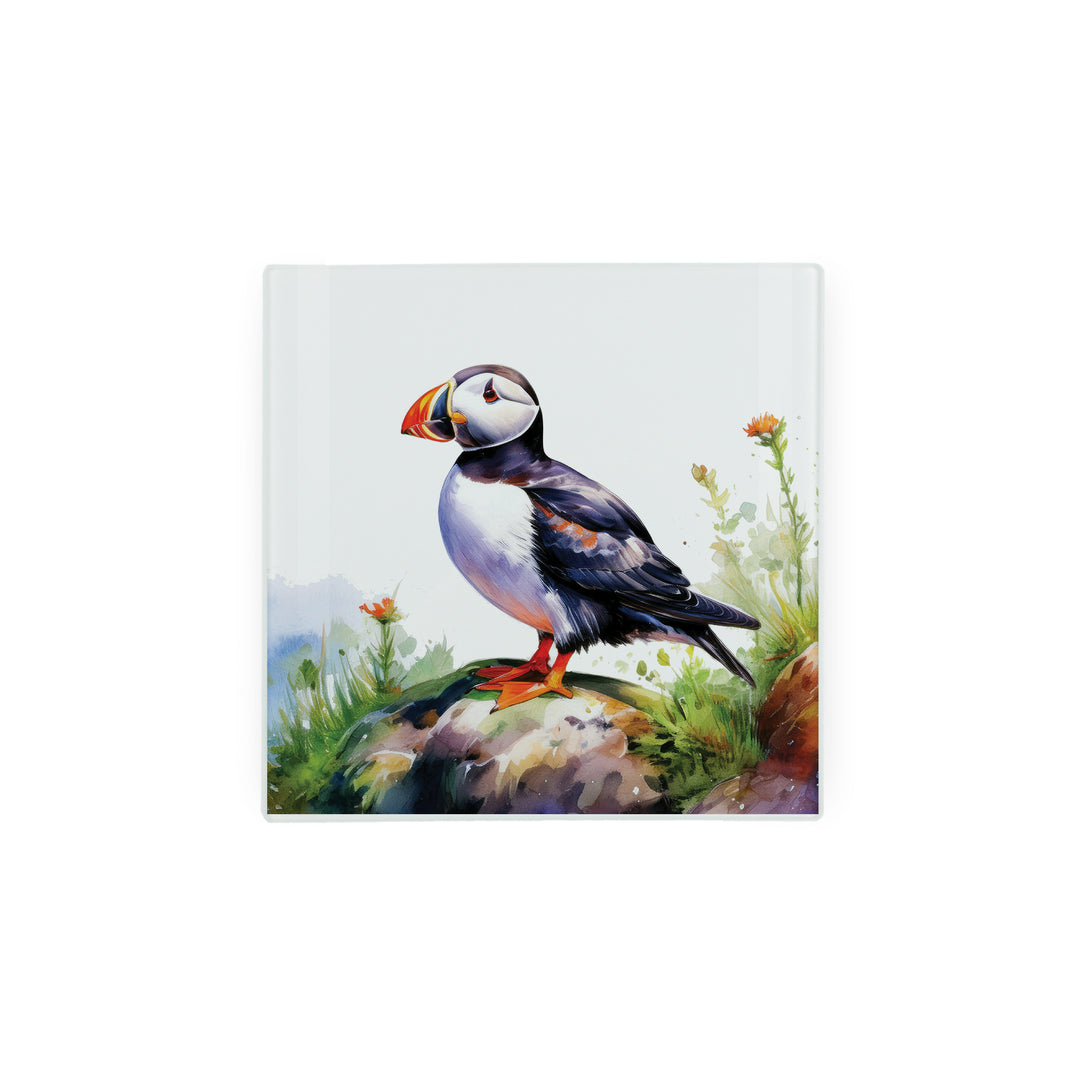 Purely Home Seaside Puffin Glass Hot Pot Stand