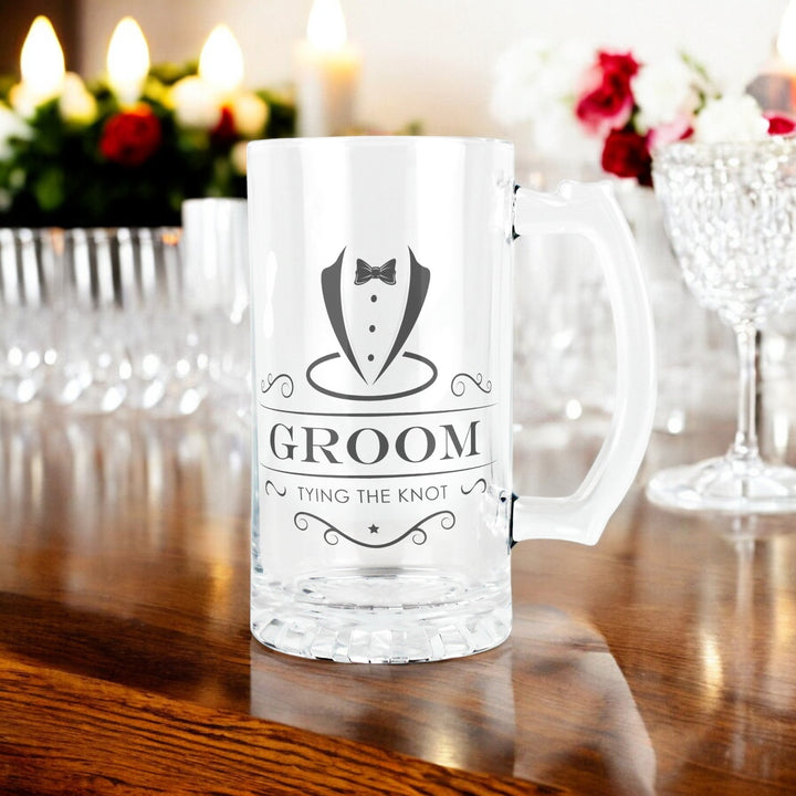 Purely Home Wedding Gifts for Him Glass Stein