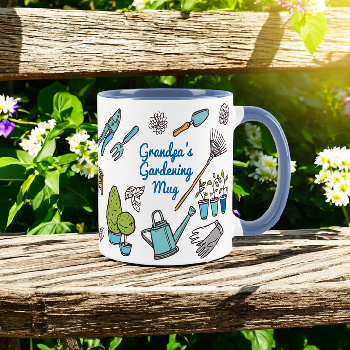 Purely Home Blue Gardening Ceramic Mug - For Him