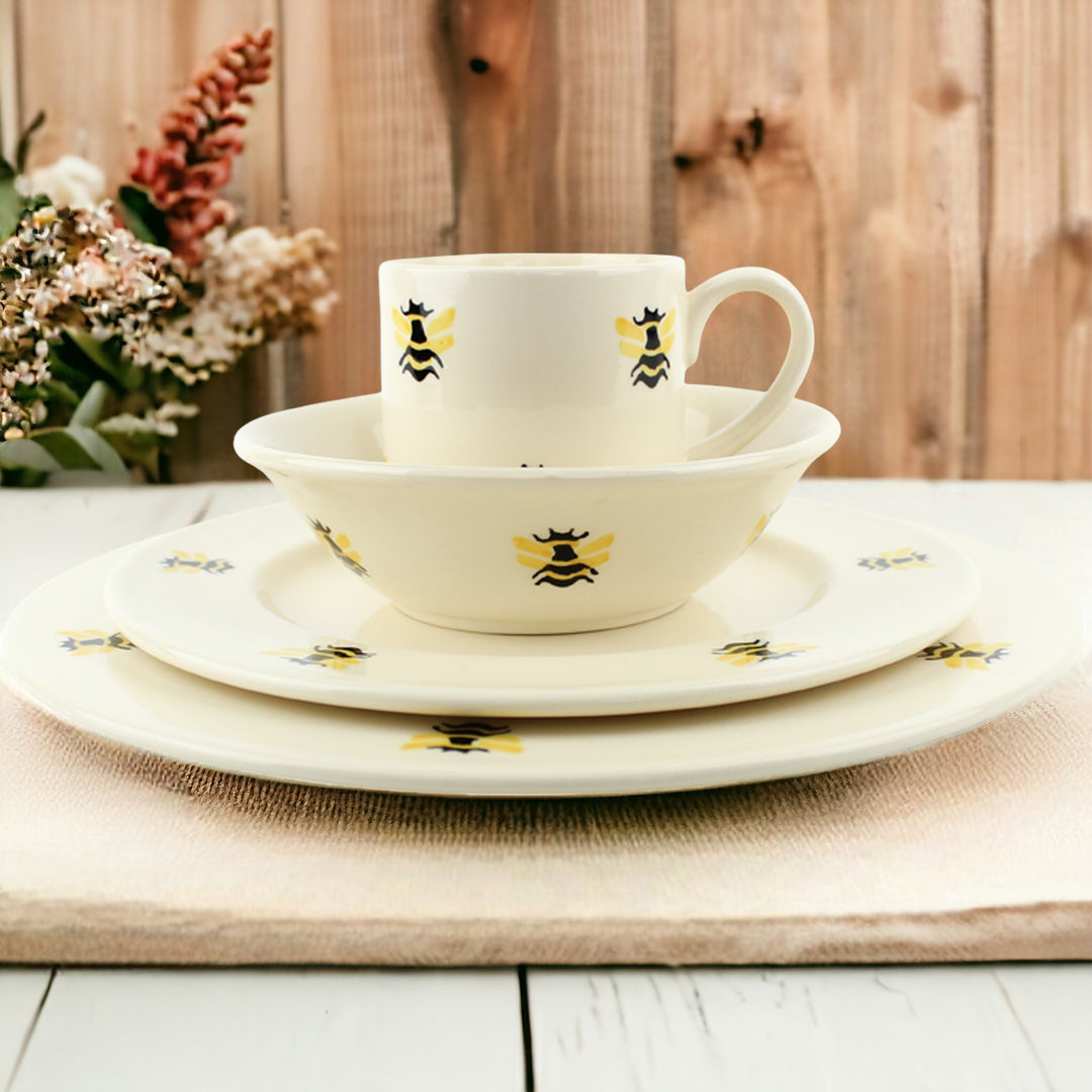 Haselbury Honey Bees Dinnerware Set with Mugs
