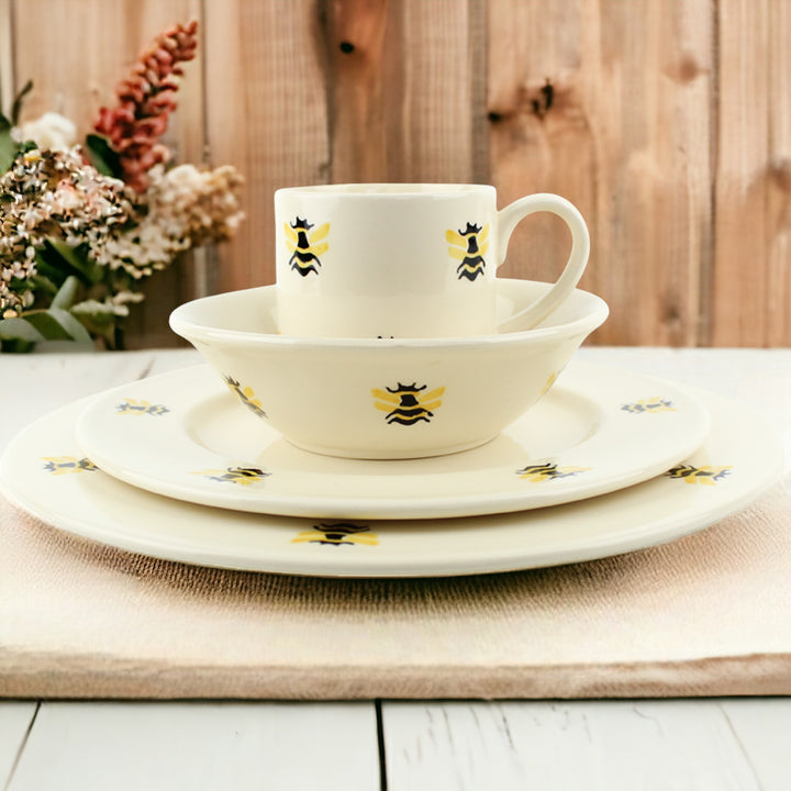 Haselbury Honey Bees Dinnerware Set with Mugs