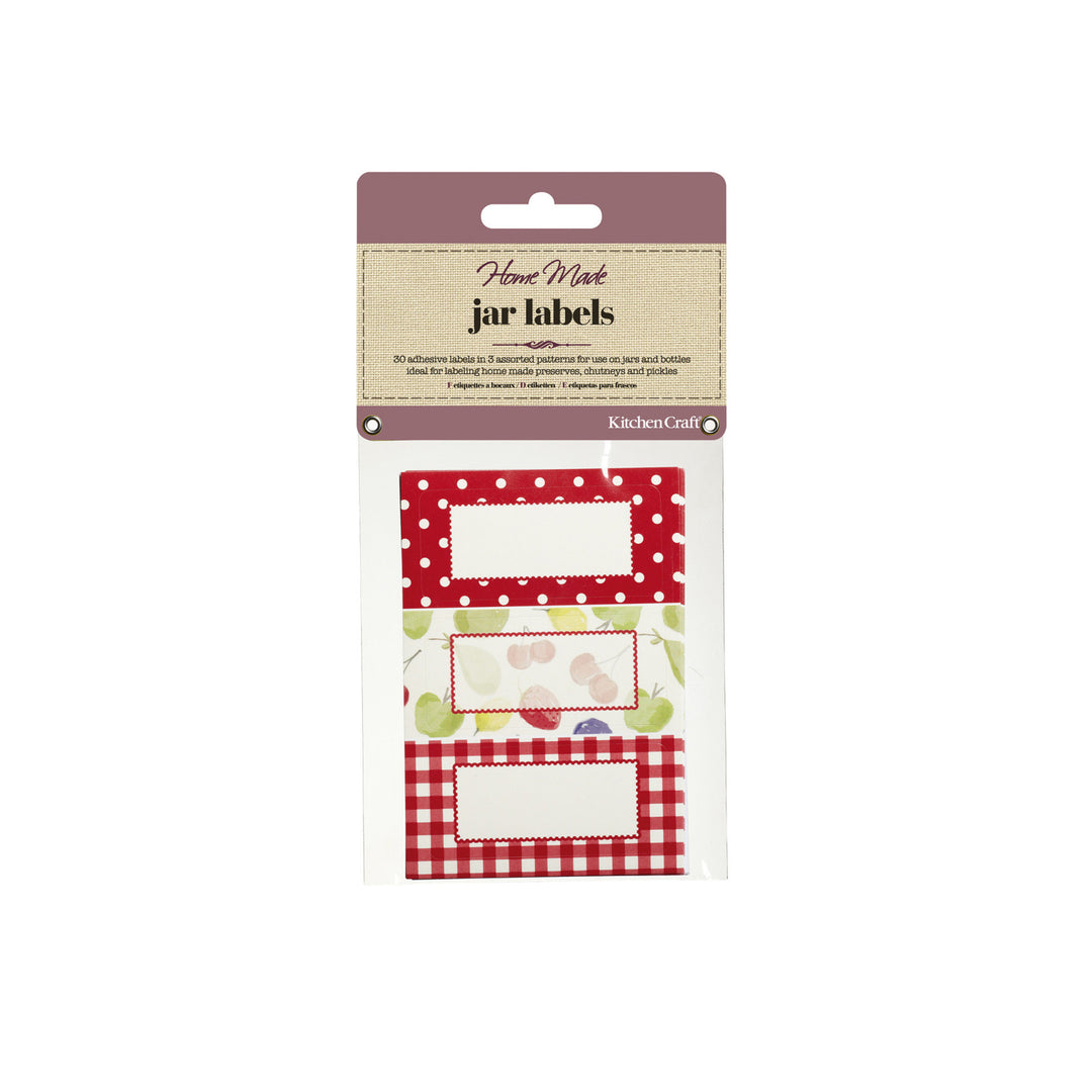 KitchenCraft Home Made Jar Labels - Orchard