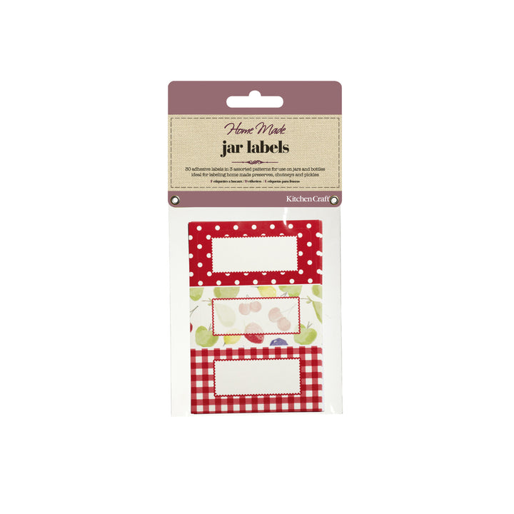 KitchenCraft Home Made Jar Labels - Orchard
