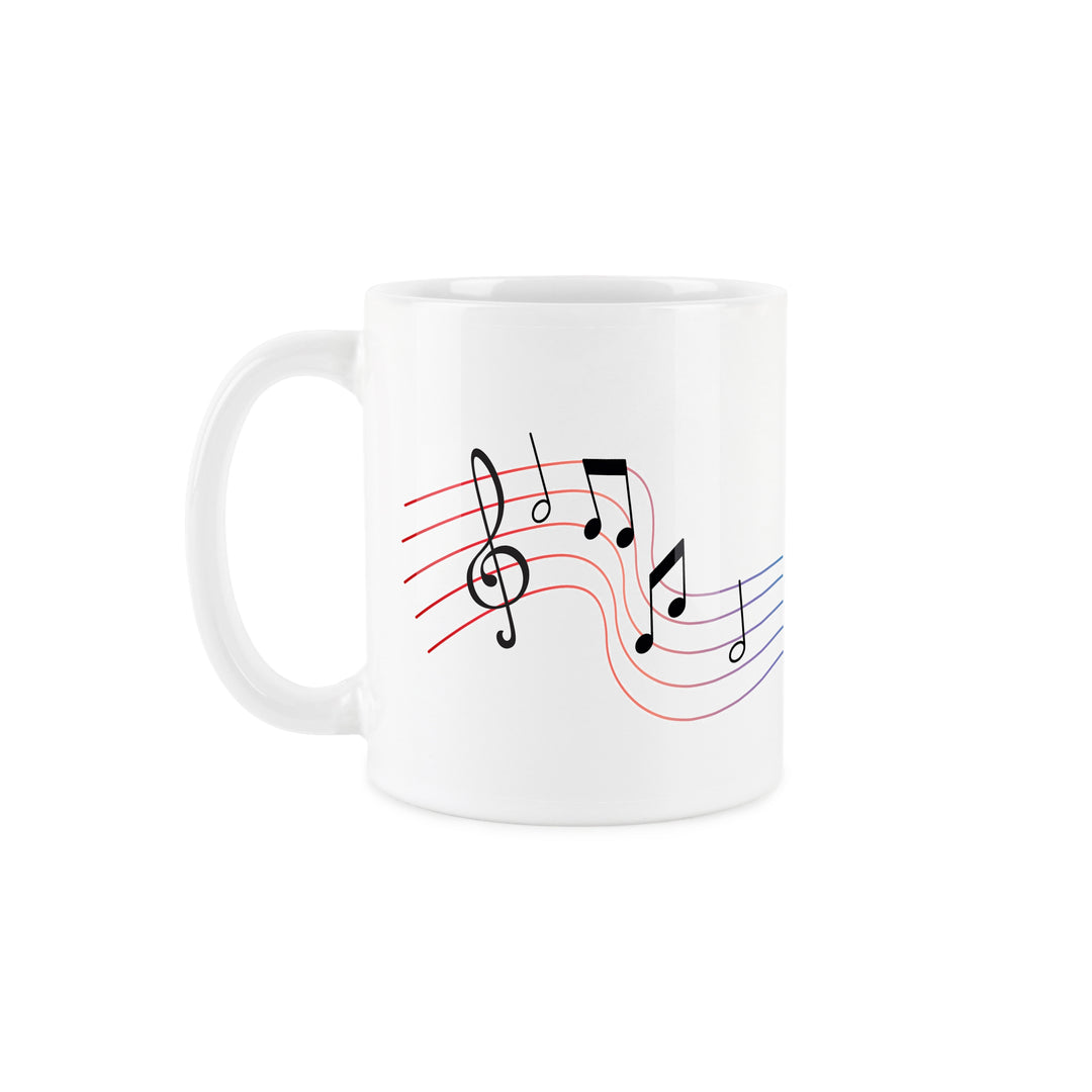 Purely Home Abstract Instruments Ceramic Mug