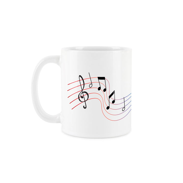Purely Home Abstract Instruments Ceramic Mug