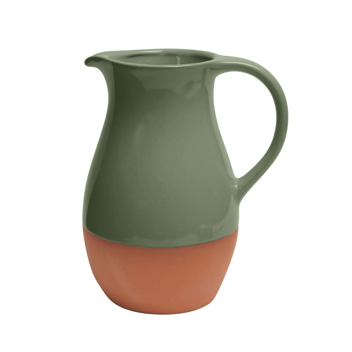 Dexam Sintra Terracotta Jug - Olive Green