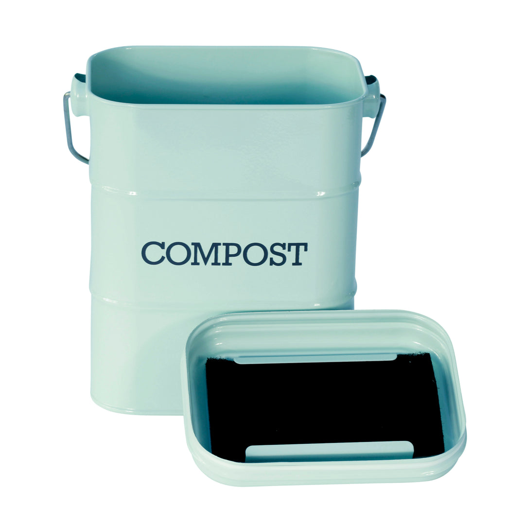 Living Nostalgia Compost Caddy - Vintage Blue