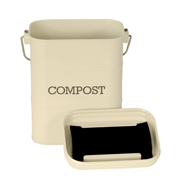 Living Nostalgia Compost Caddy - Antique Cream