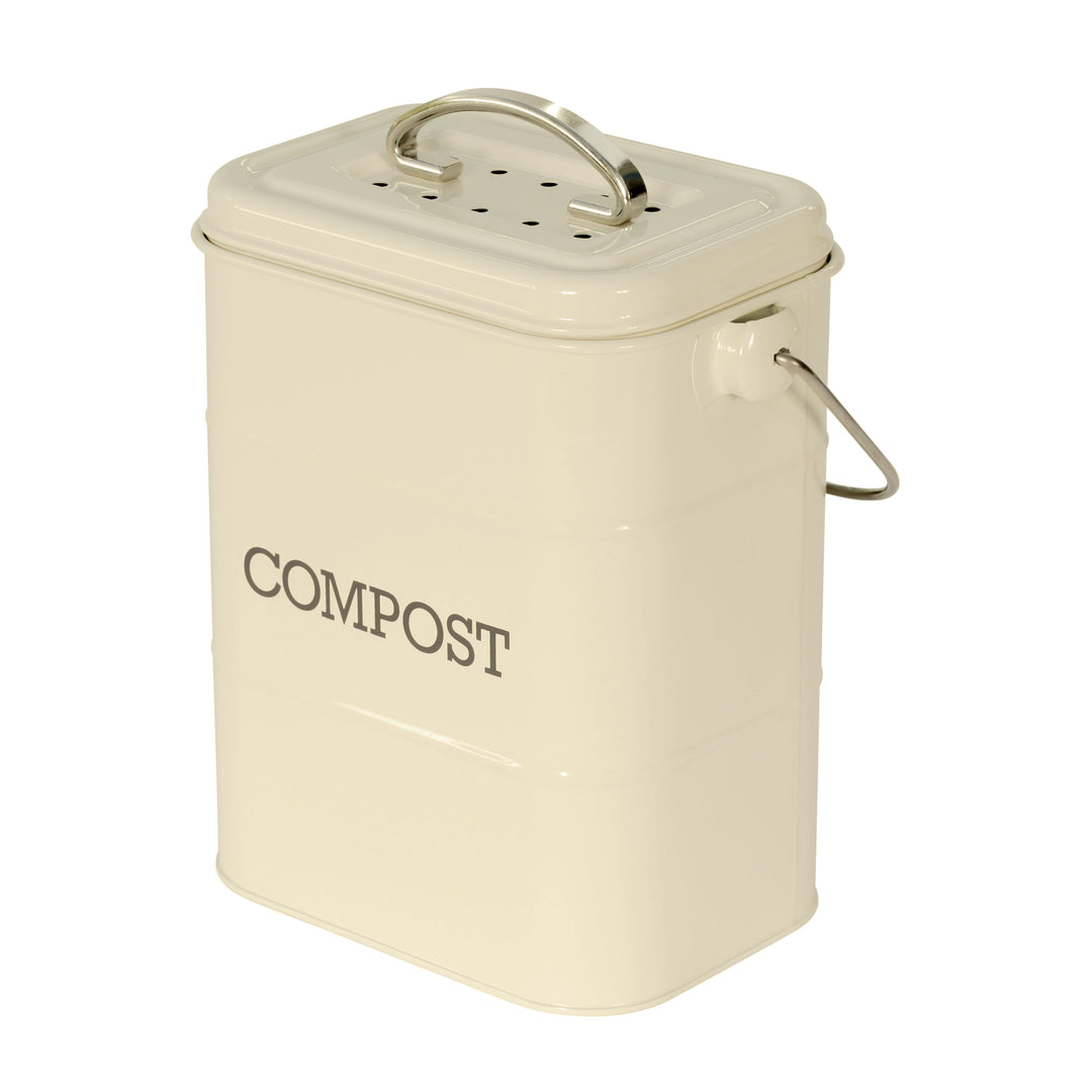Living Nostalgia Compost Caddy - Antique Cream