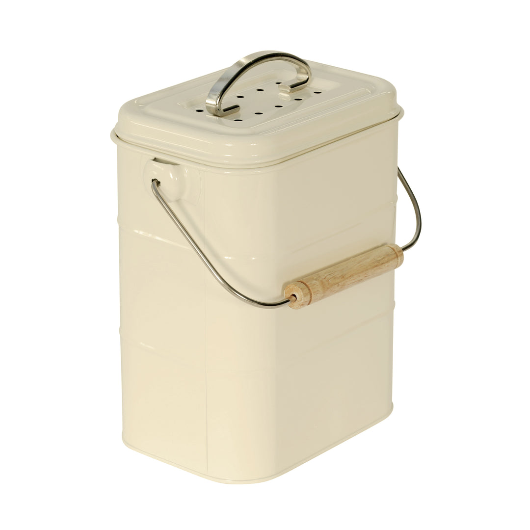 Living Nostalgia Compost Caddy - Antique Cream