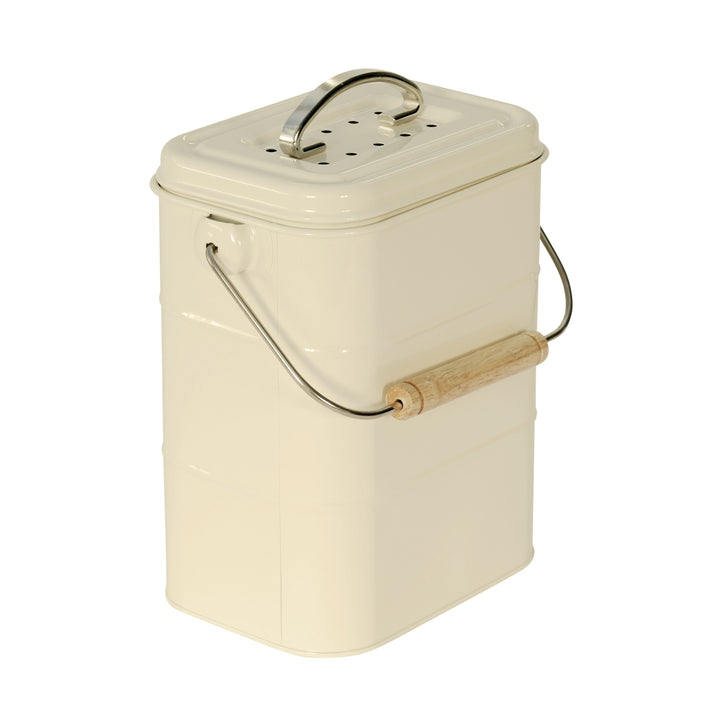 Living Nostalgia Compost Caddy - Antique Cream