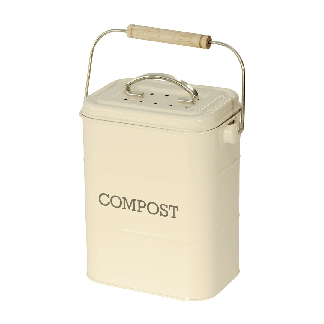 Living Nostalgia Compost Caddy - Antique Cream
