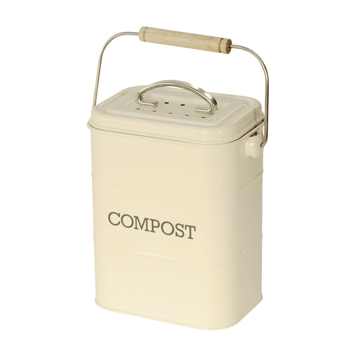 Living Nostalgia Compost Caddy - Antique Cream