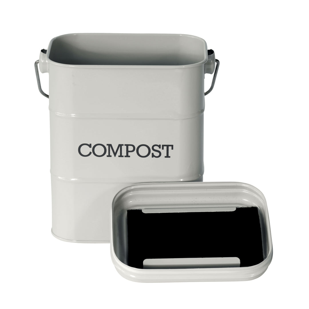 Living Nostalgia Compost Caddy - French Grey