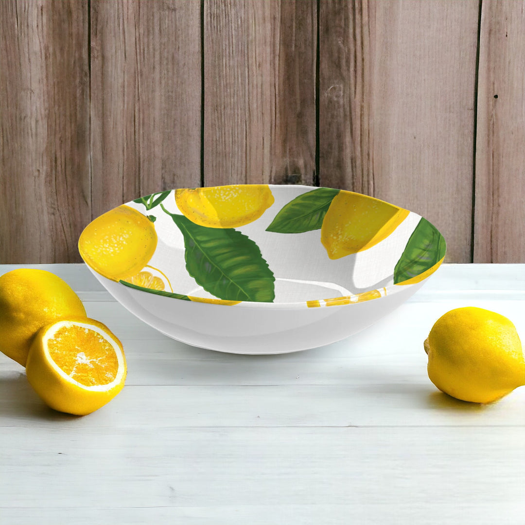 Lemon Fresh Melamine Large Salad Bowl