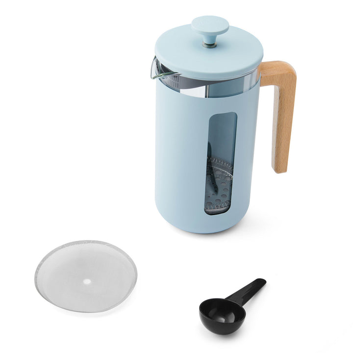 La Cafetiére Pisa Sky Blue Cafetiere - 8 Cup