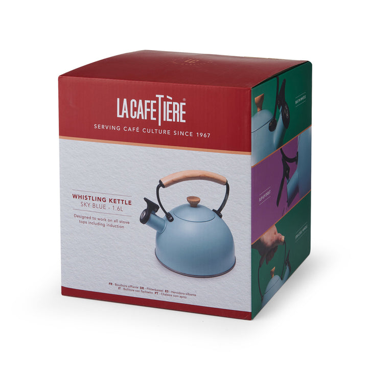 La Cafetiére 1.6L Sky Blue Whistling Kettle