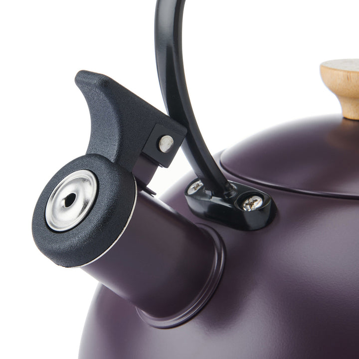 La Cafetiére 1.6L Purple Whistling Kettle