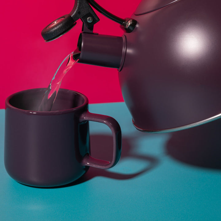 La Cafetiére 1.6L Purple Whistling Kettle