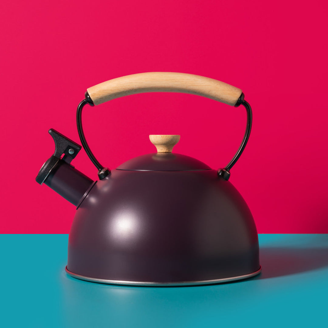 La Cafetiére 1.6L Purple Whistling Kettle