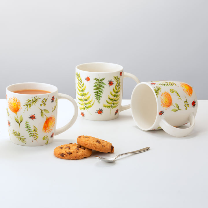 Price & Kensington Ladybird Fine China Mugs - Set of 4