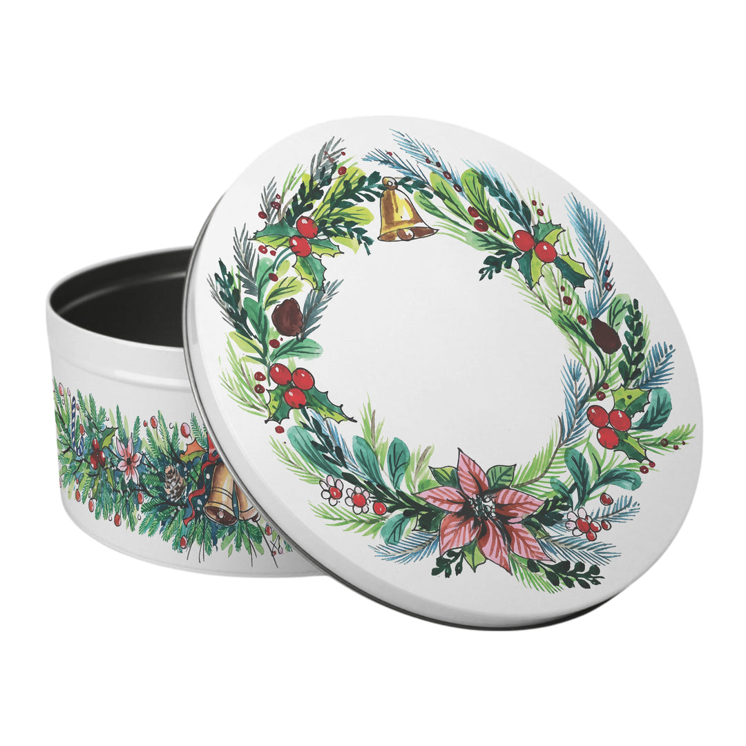 Purely Home Christmas Wreath Round Cake Tins