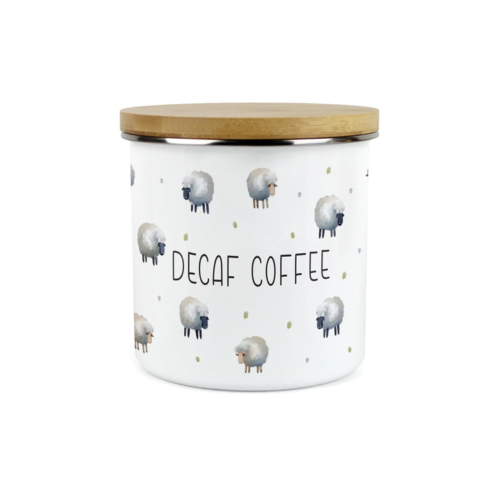 Purely Home Spring Sheep Enamel Kitchen Canisters