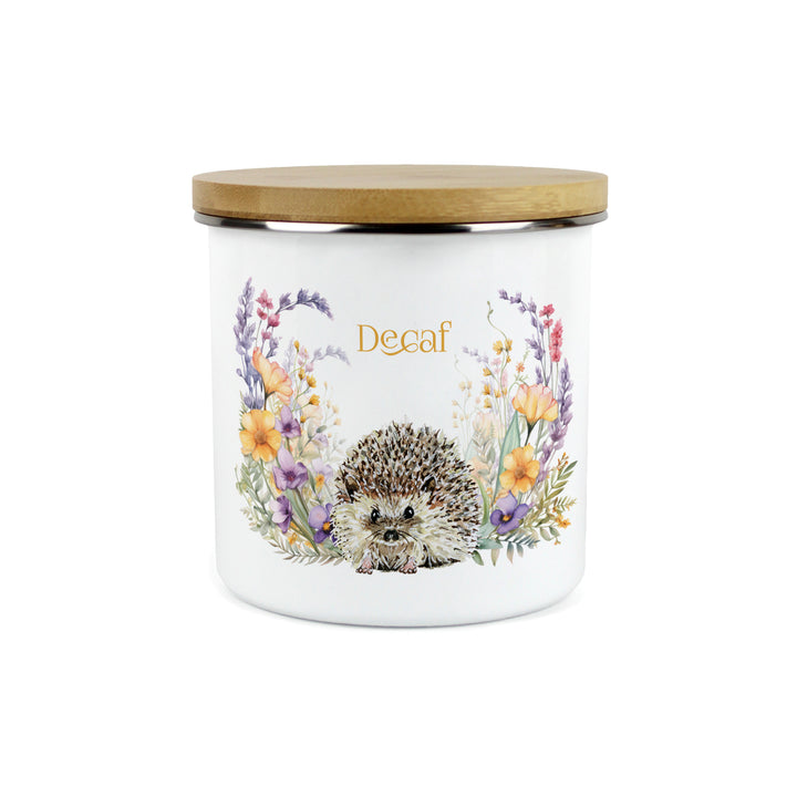 Purely Home Harriet Hedgehog Enamel Kitchen Canisters
