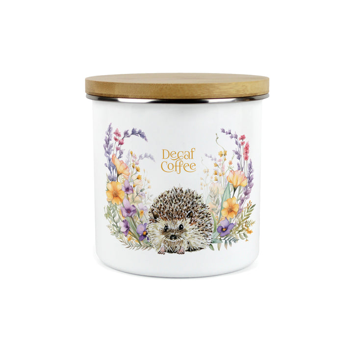 Purely Home Harriet Hedgehog Enamel Kitchen Canisters