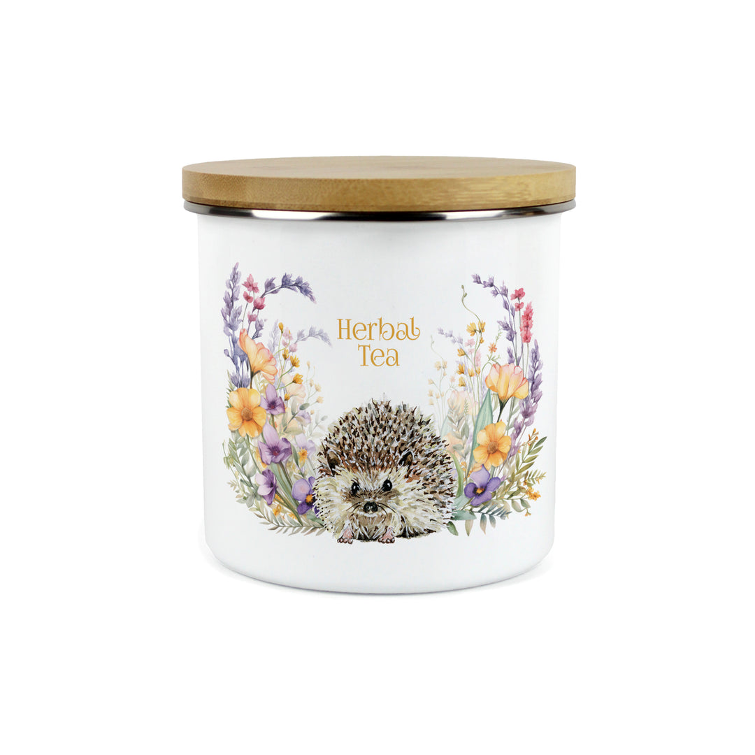 Purely Home Harriet Hedgehog Enamel Kitchen Canisters