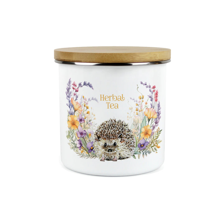 Purely Home Harriet Hedgehog Enamel Kitchen Canisters