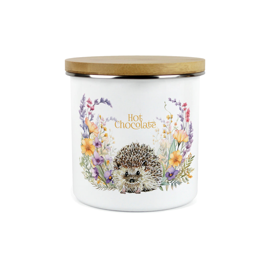 Purely Home Harriet Hedgehog Enamel Kitchen Canisters