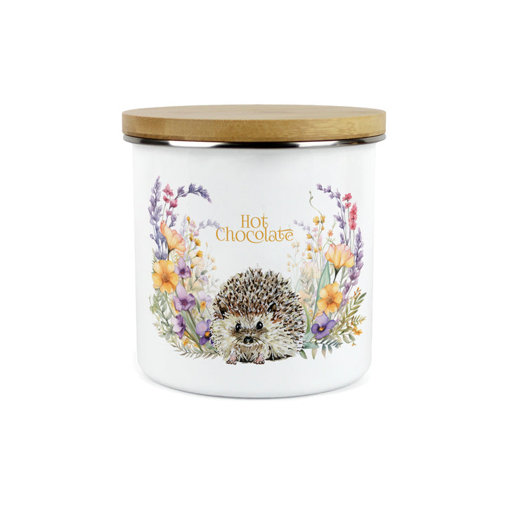 Purely Home Harriet Hedgehog Enamel Kitchen Canisters